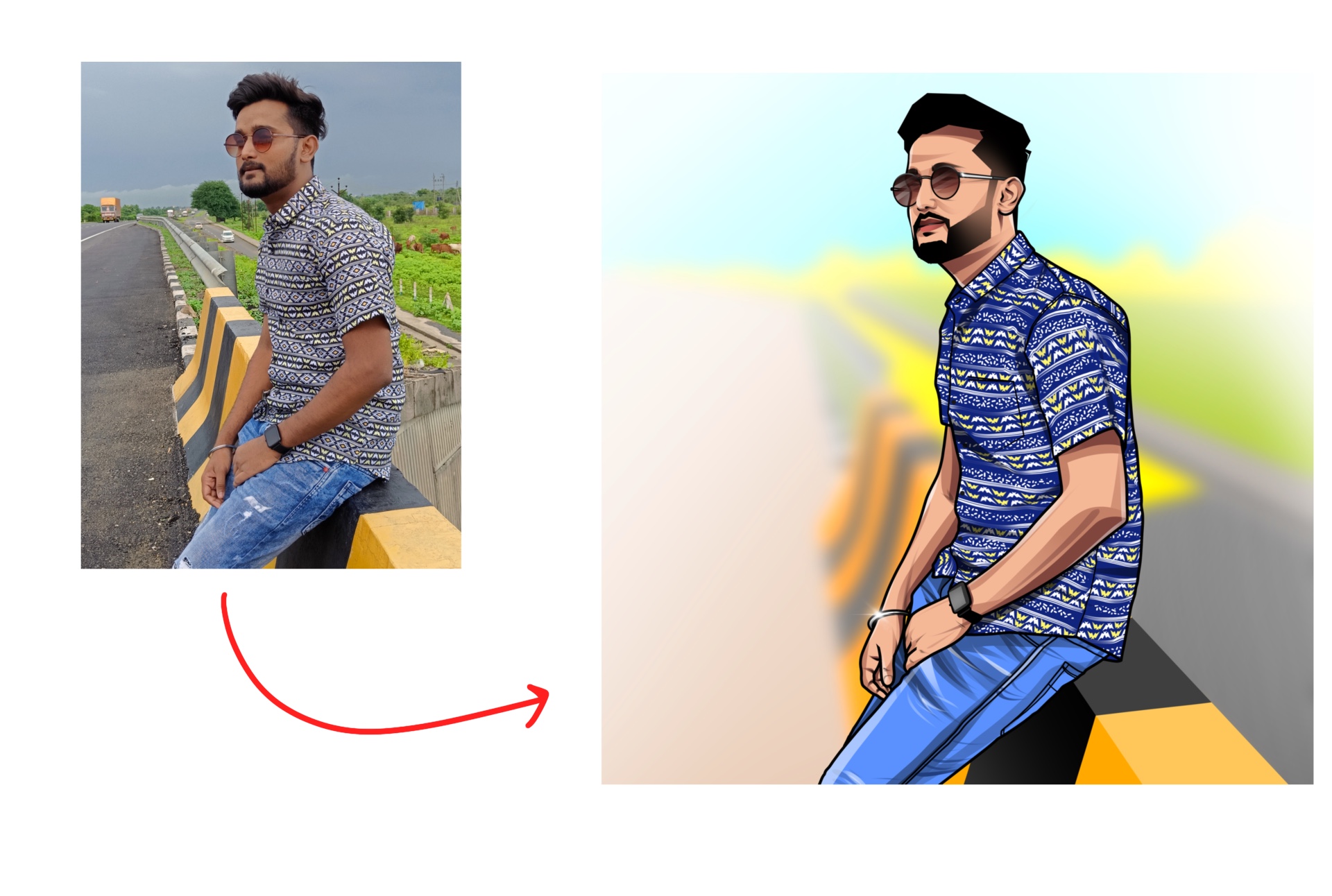 Vector Cartoon Portrait From Your Photo Legiit Vector Cartoon Portrait From Your Photo Legiit