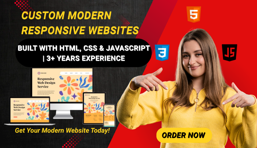 Create Responsive Websites Using Html Css And Javascript
