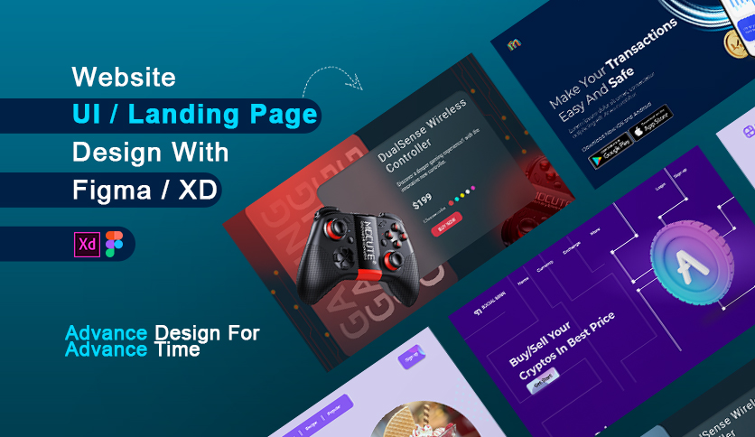 Design Website Landing Page UI/UX Dashboard Admin Panel Home Page ...