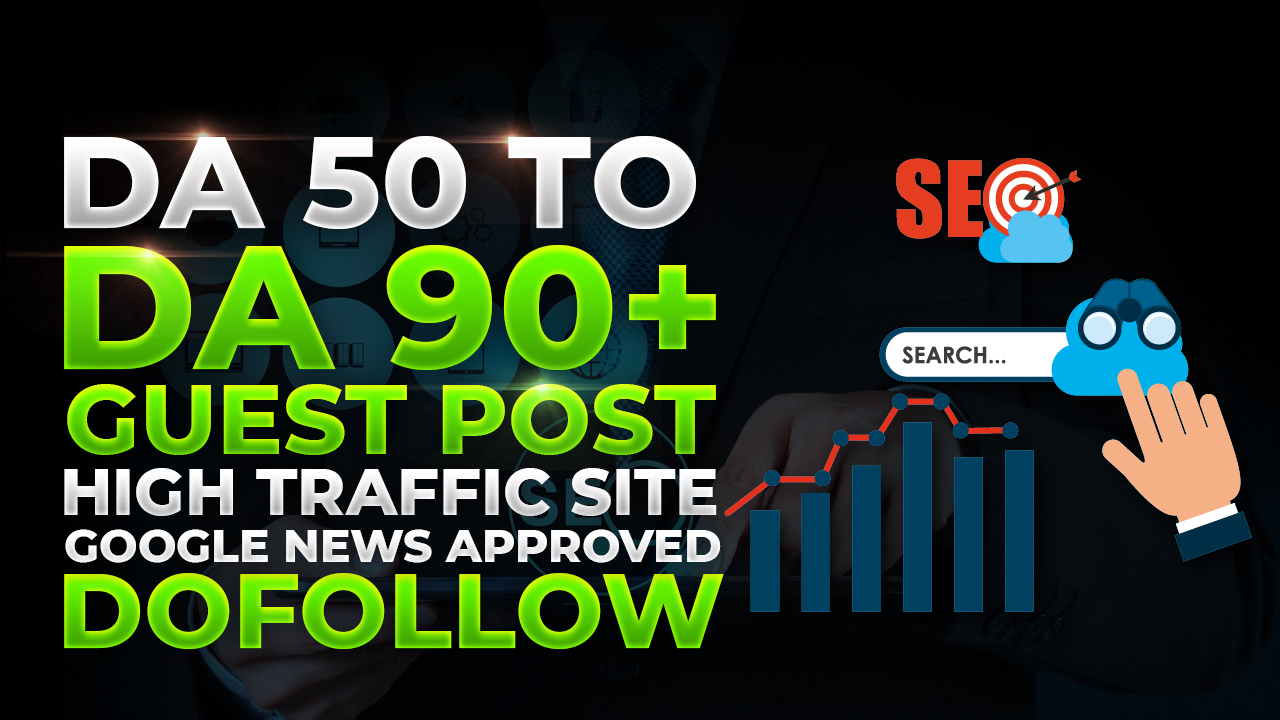 Write And Guest Post On DA 50 To 90 Site | Legiit