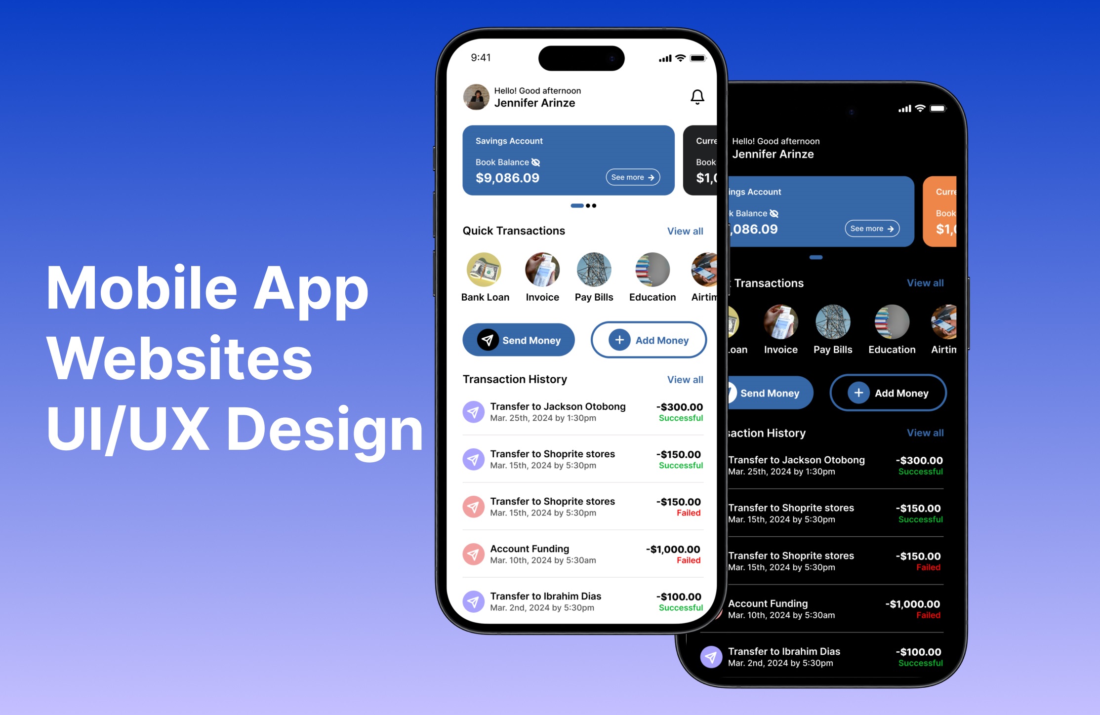 Design Mobile App UI/UX And Website UI Design | Legiit
