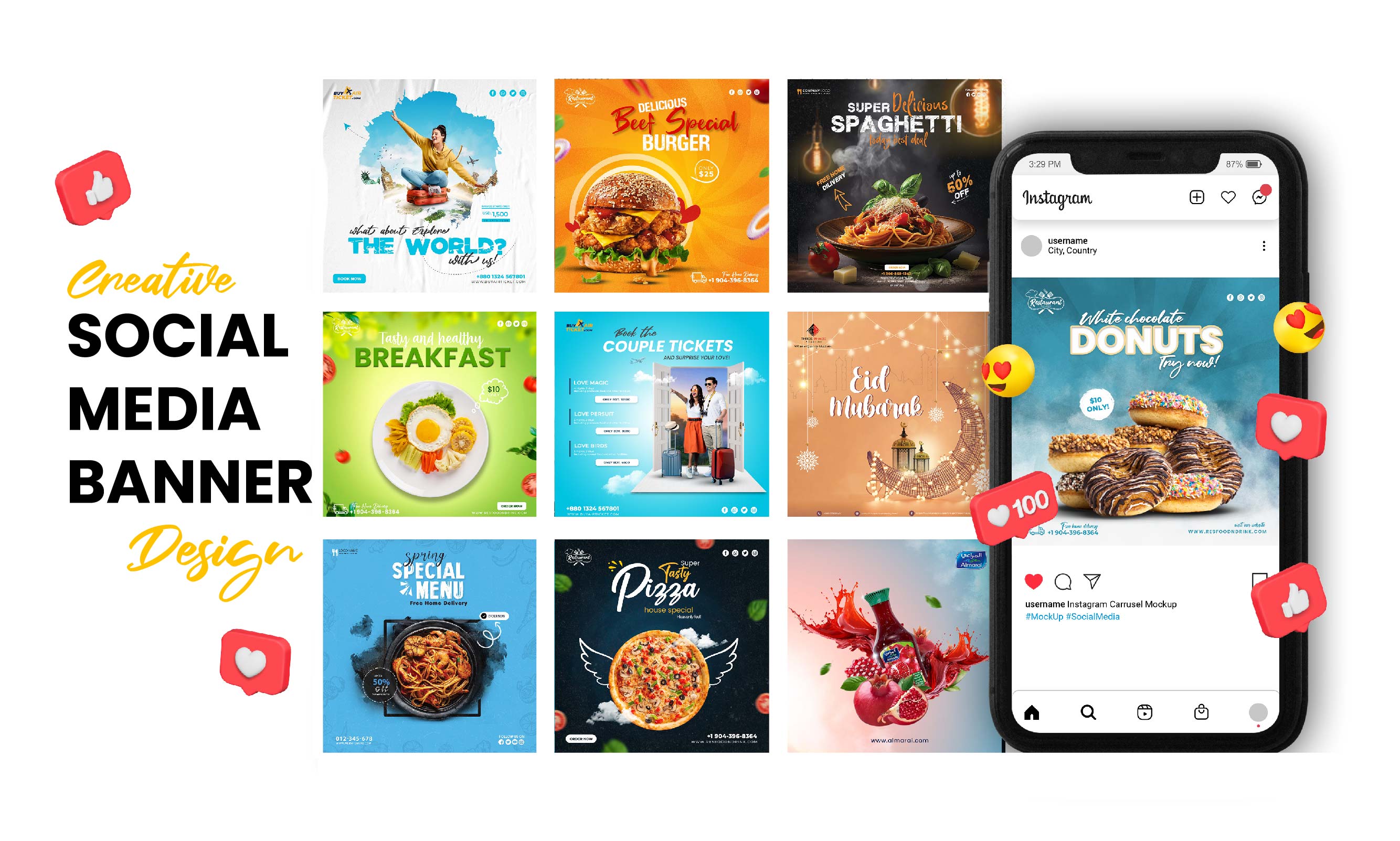 Unique Social Media Posts, Banners & Ads Design | Legiit