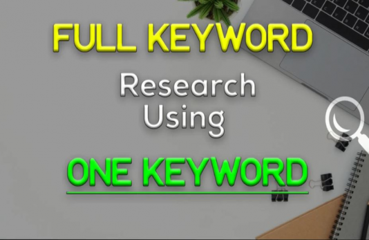 Full Keyword Research Using One Keyword | Legiit