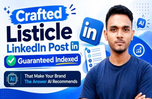 Crafted Listicle LinkedIn Post Guaranteed Indexed