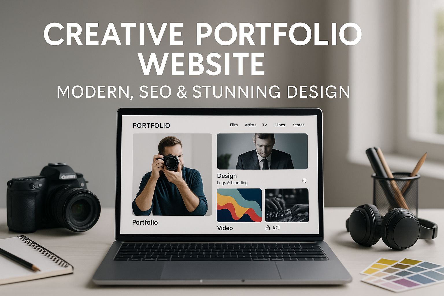Creative Portfolio Website Design SEO Ready | Legiit