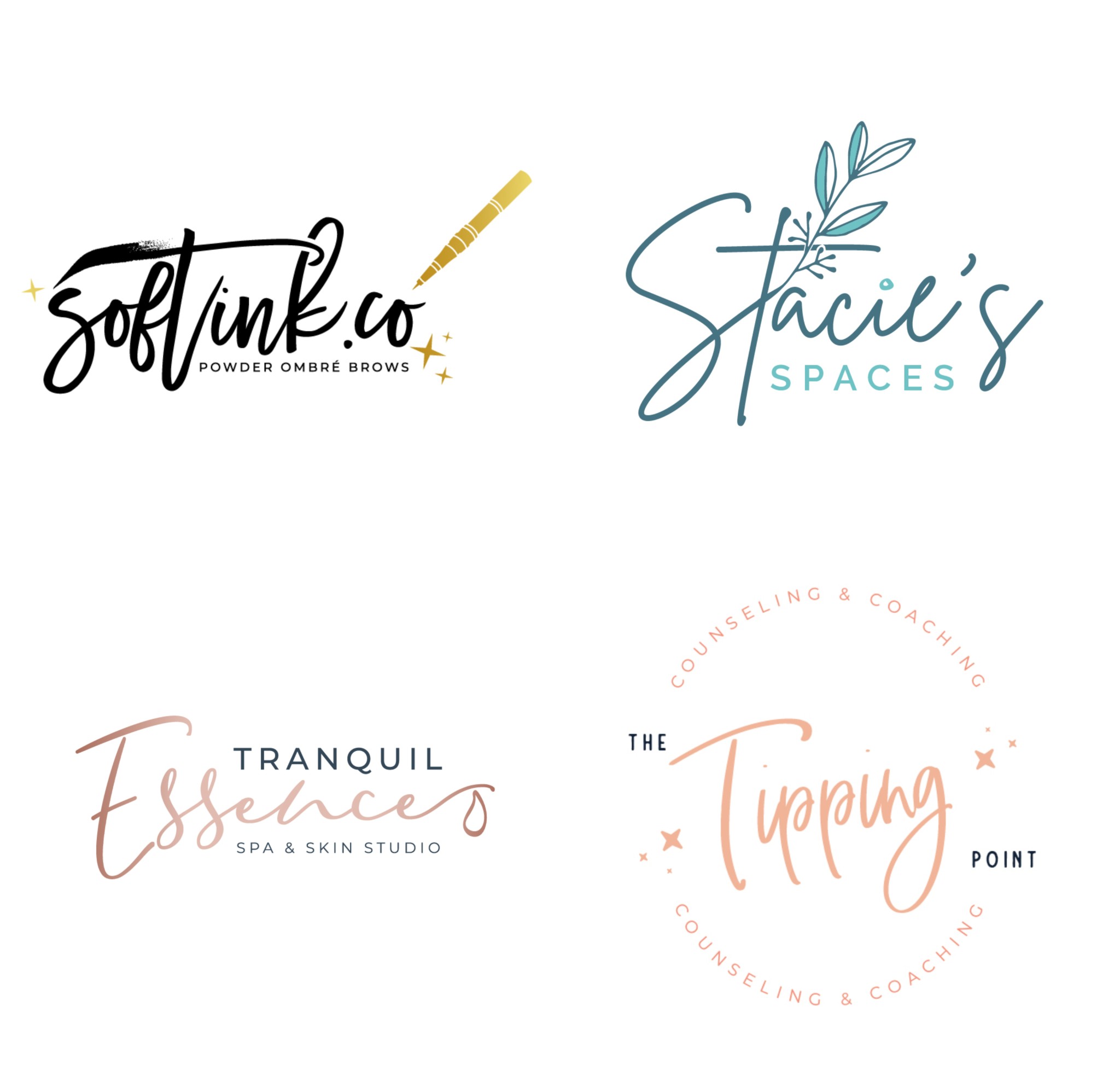 Elegant Luxury Feminine Logo Design Within 24 Hours | Legiit