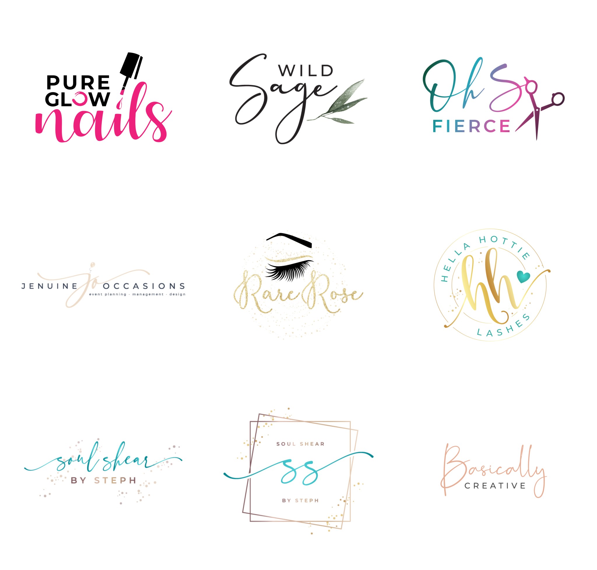Elegant Luxury Feminine Logo Design Within 24 Hours | Legiit