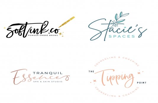 Elegant Luxury Feminine Logo Design Within 24 Hours | Legiit