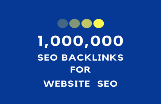 Do Website SEO By 1 000 000 Backlinks Legiit