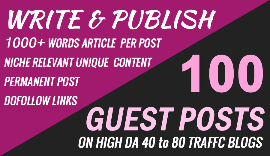 Guest Posting On High Authority Sites DA 40 To 80 | Legiit