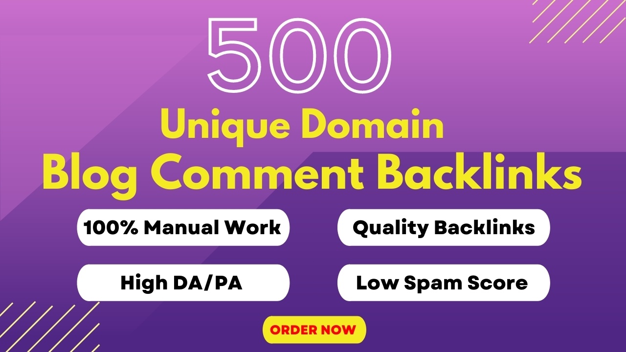 Create 500 SEO Blog Comment Backlinks For Your Website | Legiit