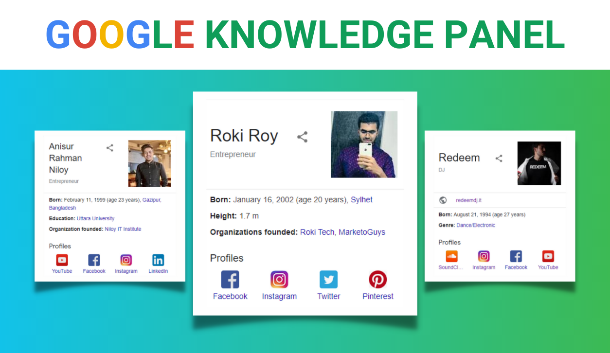 Google Knowledge Panel Or Google Knowledge Graph For Any Category | Legiit
