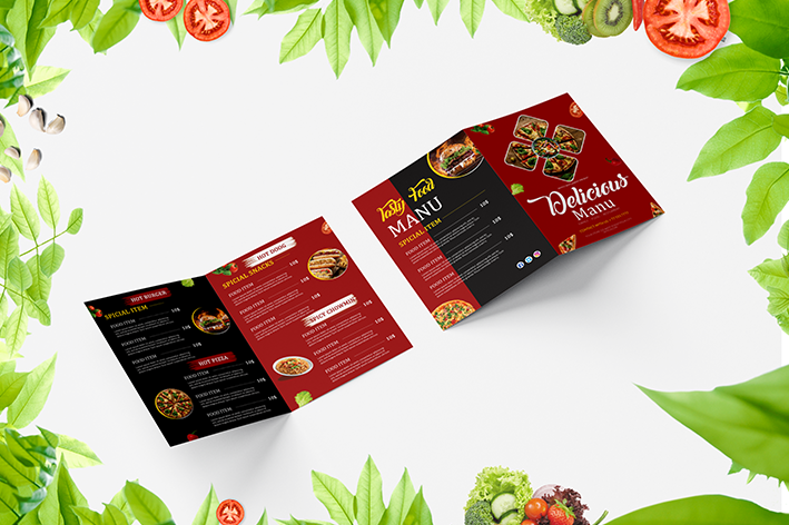 Creative Menu Card Design. | Legiit