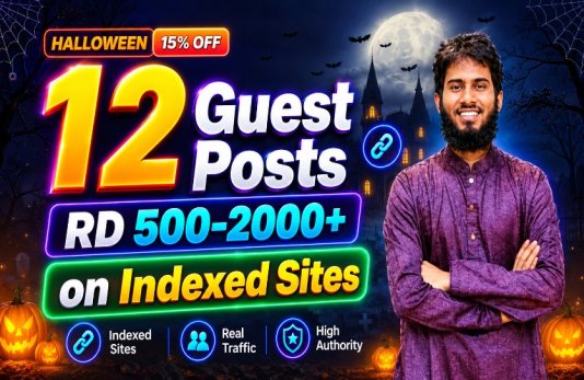 12 Guest Posts RD 500-2000+ On Indexed Sites
