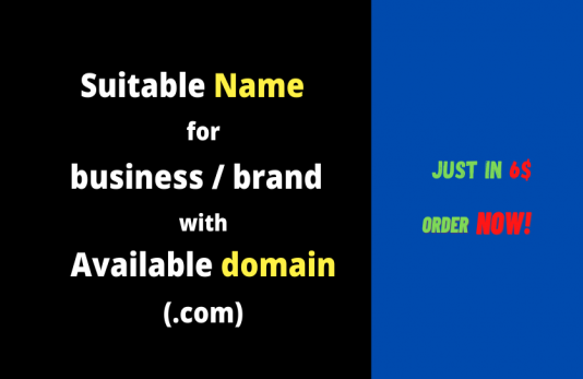 Create Professional Brand/business Name With Available Domain | Legiit