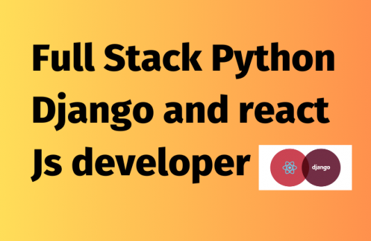 Full Stack Python Django And React Js Development | Legiit